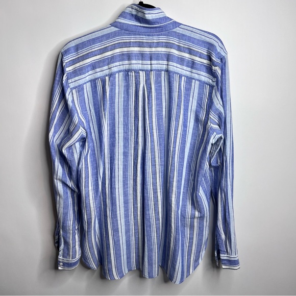 LOFT Striped Blouse L - Picture 4 of 5